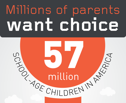 Link to Infographic on Parents Wanting School Choice