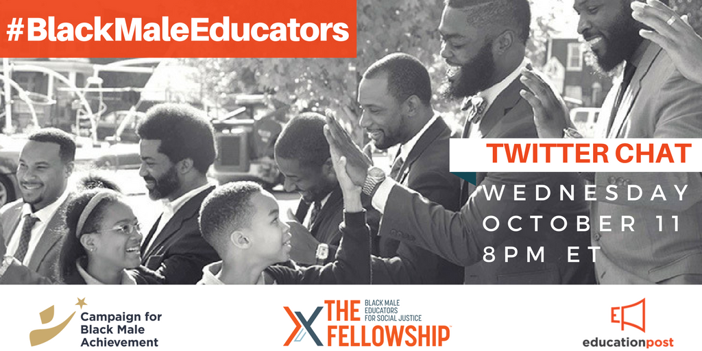 Join the #BlackMaleEducators Twitter Chat on Wednesday, October 11, 2017!