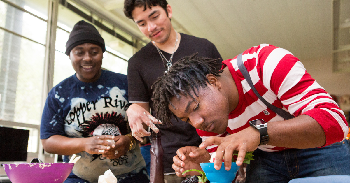 adolescent boys in the classroom