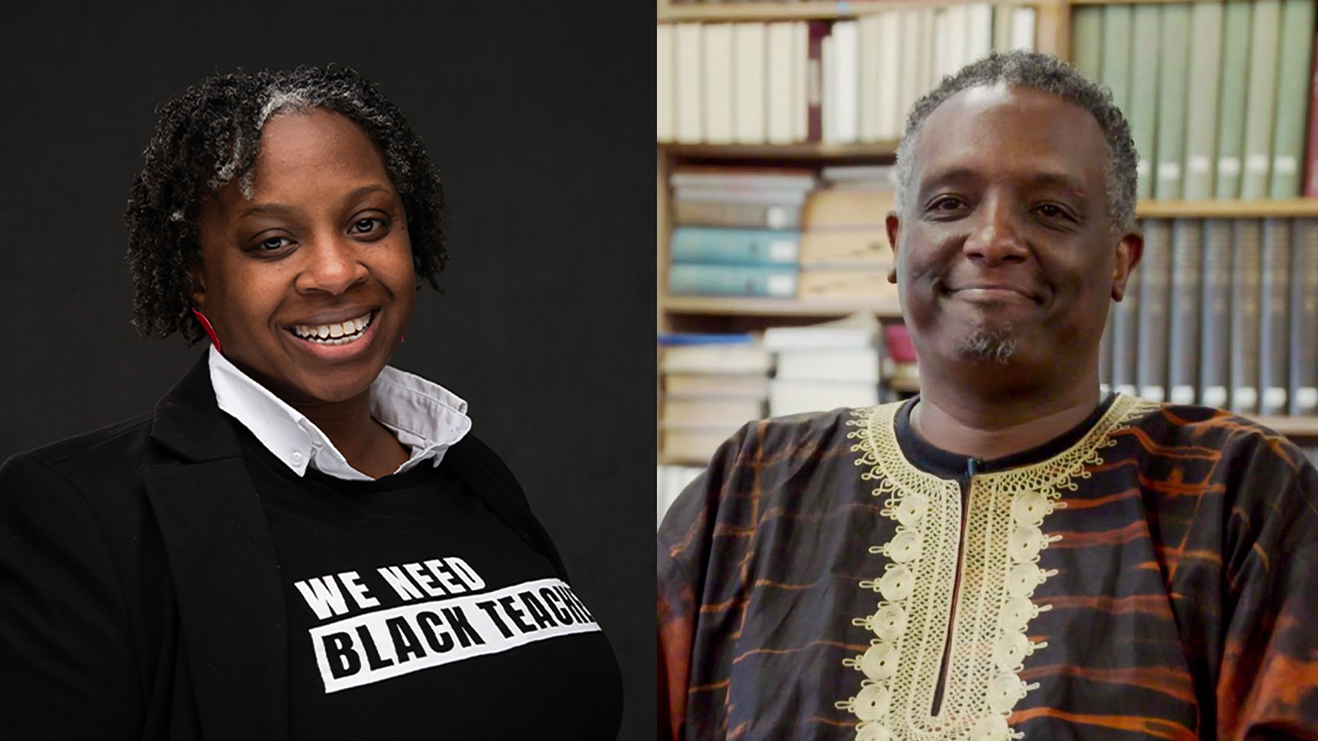 Shayna Terrell of the Center for Black Educator Development and Dr. Greg Carr, Professor at Howard University