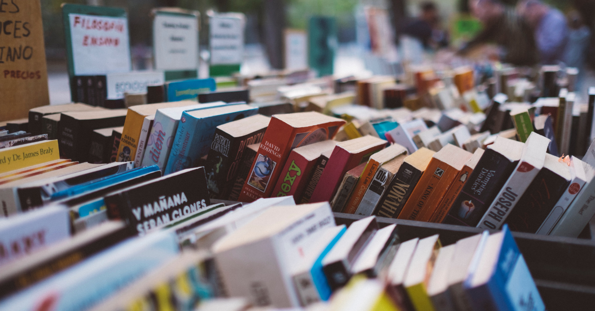 Book displayed in rows. Photo by freddie marriage on Unsplash