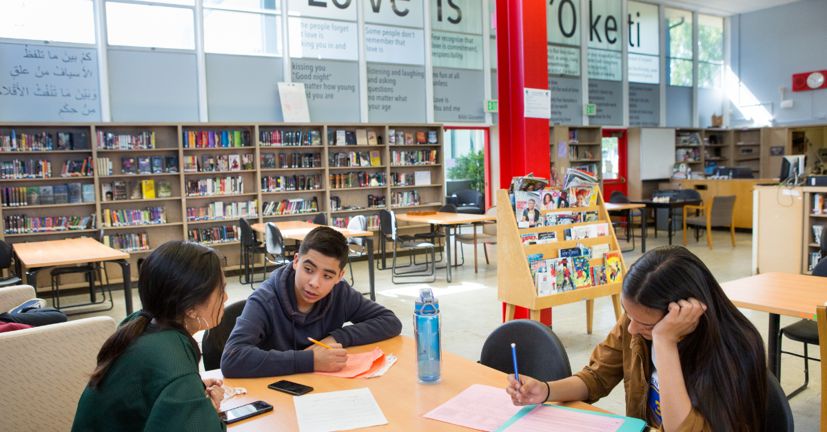 students receiving in-person tutoring